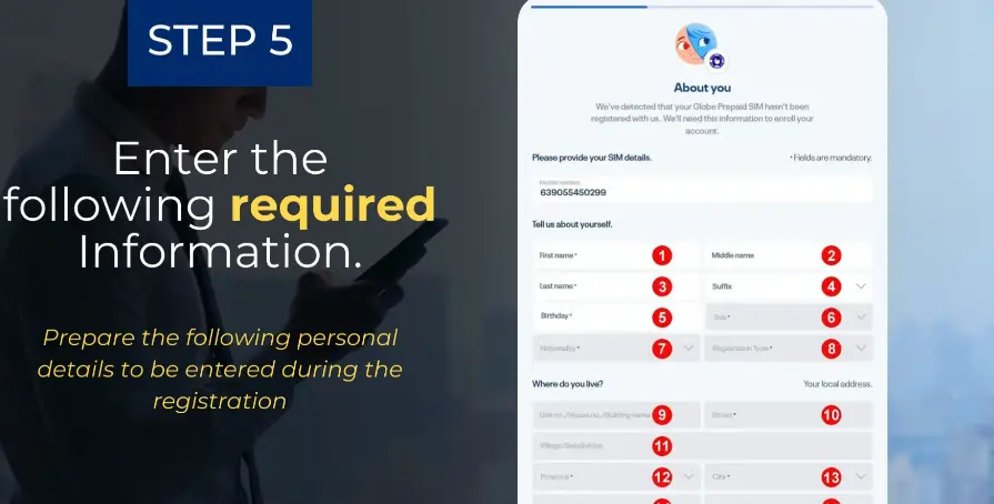 Globe SIM Registration Online in the Philippines for 2025 5 required details globe sim reg